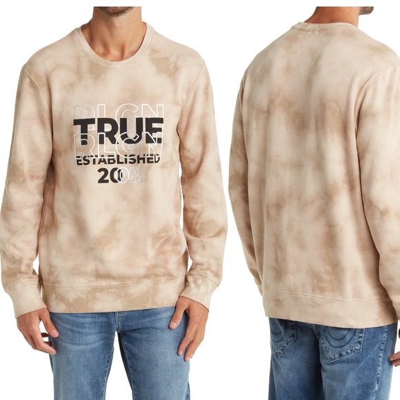 NWT - TRUE RELIGION LOGO CREWNECK SWEATSHIRT MENS SIZE XL - Picture 2 of 4